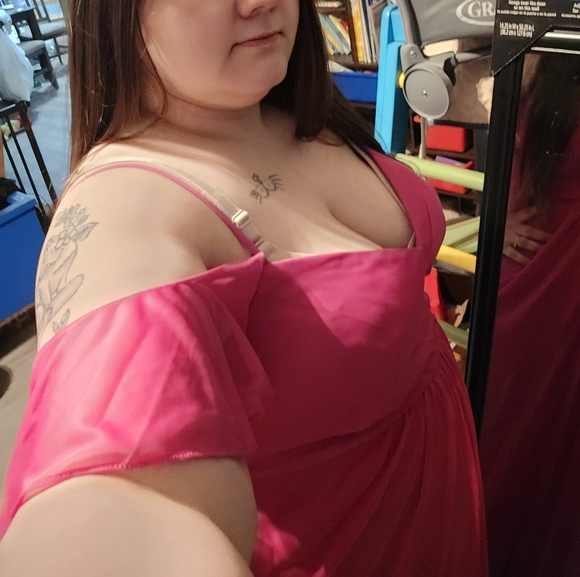 Azazie Dakota fuschia pink size 18 - Picture 4 of 4